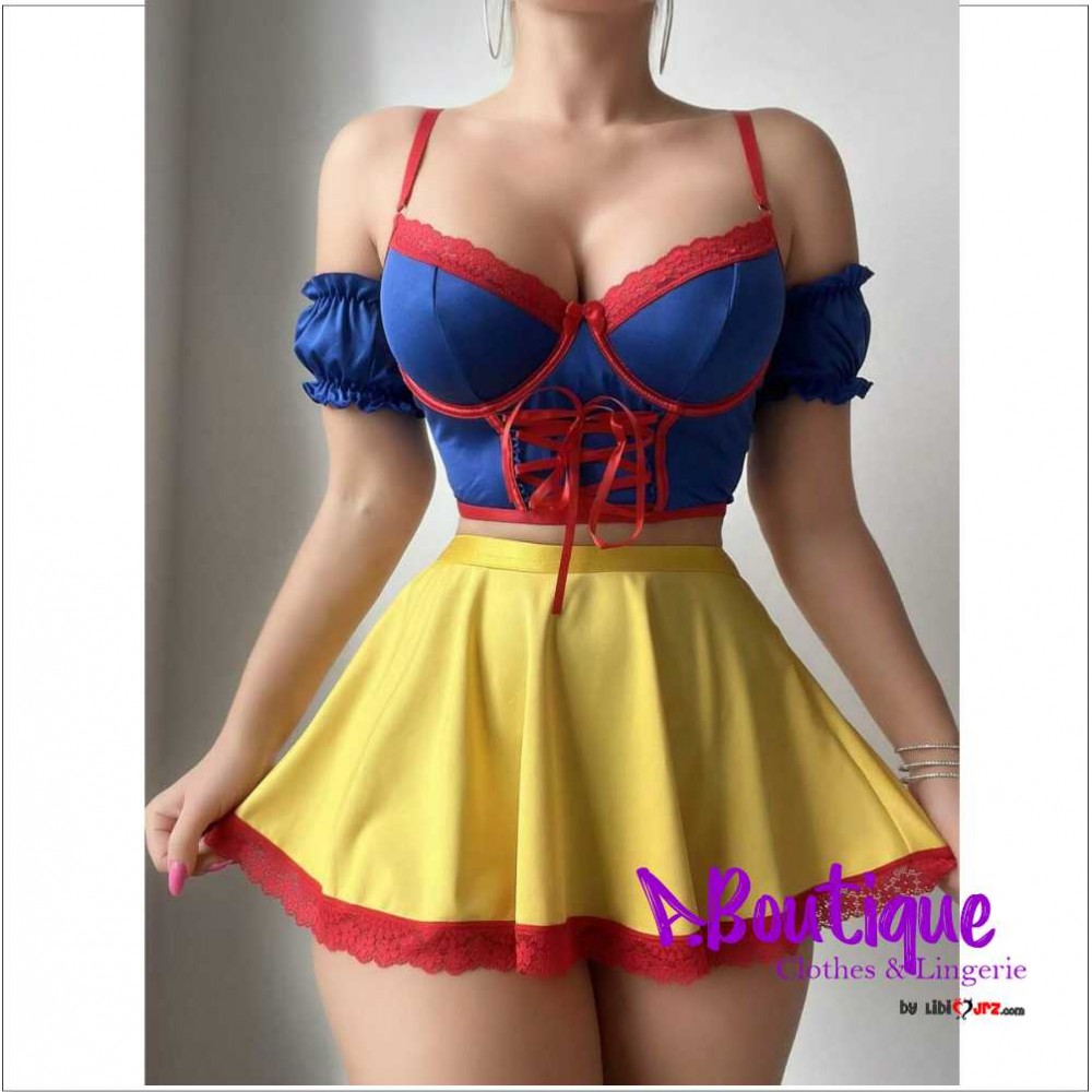 Conjunto de lenceria de la princesa BLANCA NIEVES