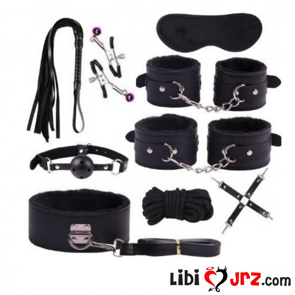 Juego de esposas para adultos juego de látigo conjunto de Bondage pareja SM juguetes sexuales