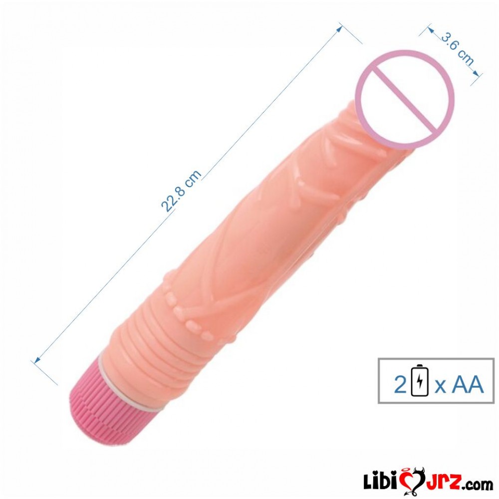 Sexshop Vibrador consolador realista de 8 pulgadas color piel flexible  flesh dong dildo