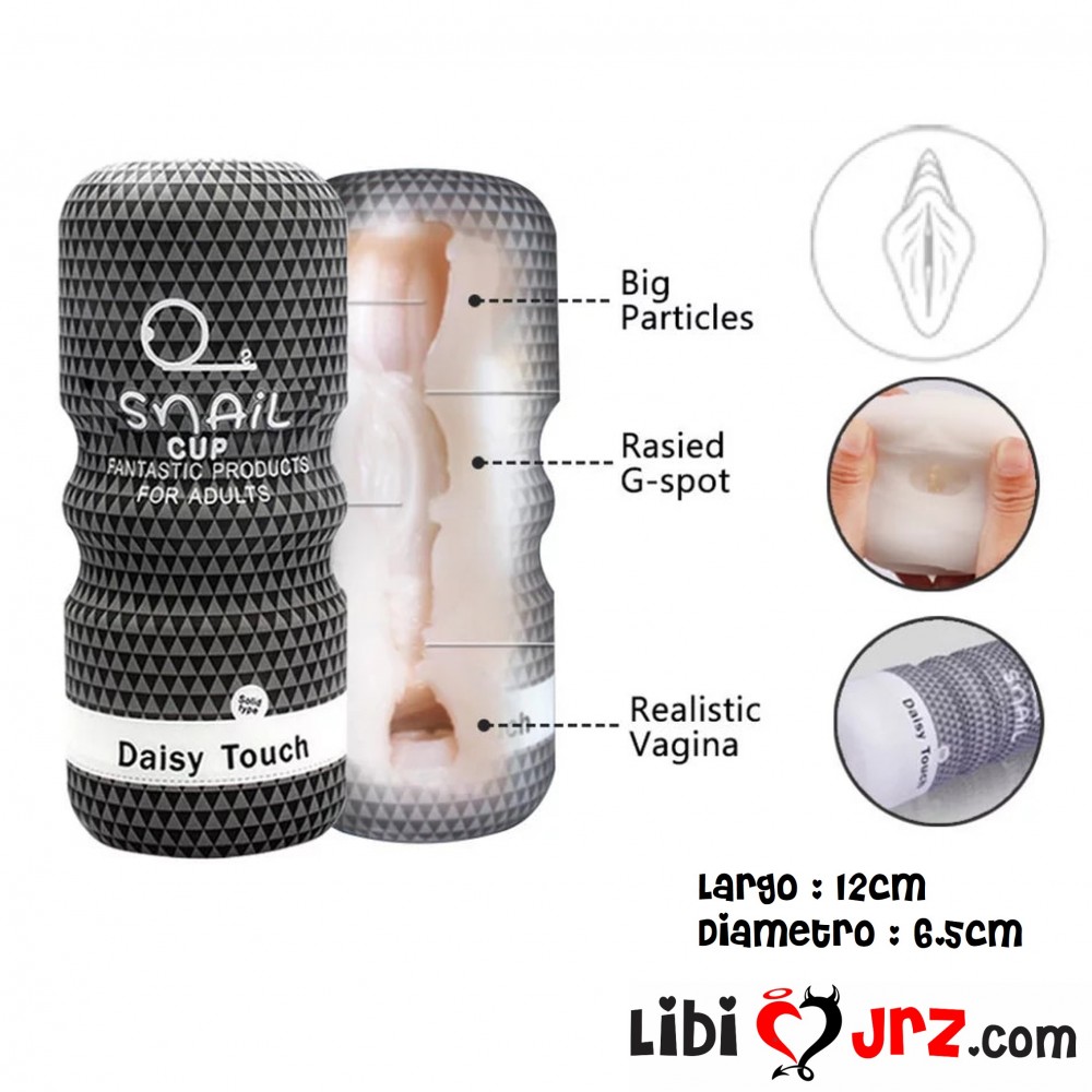 Sexshop Masturbador masculino Snailcup Pleasure textura vaginal  reutilizable juguete para hombre