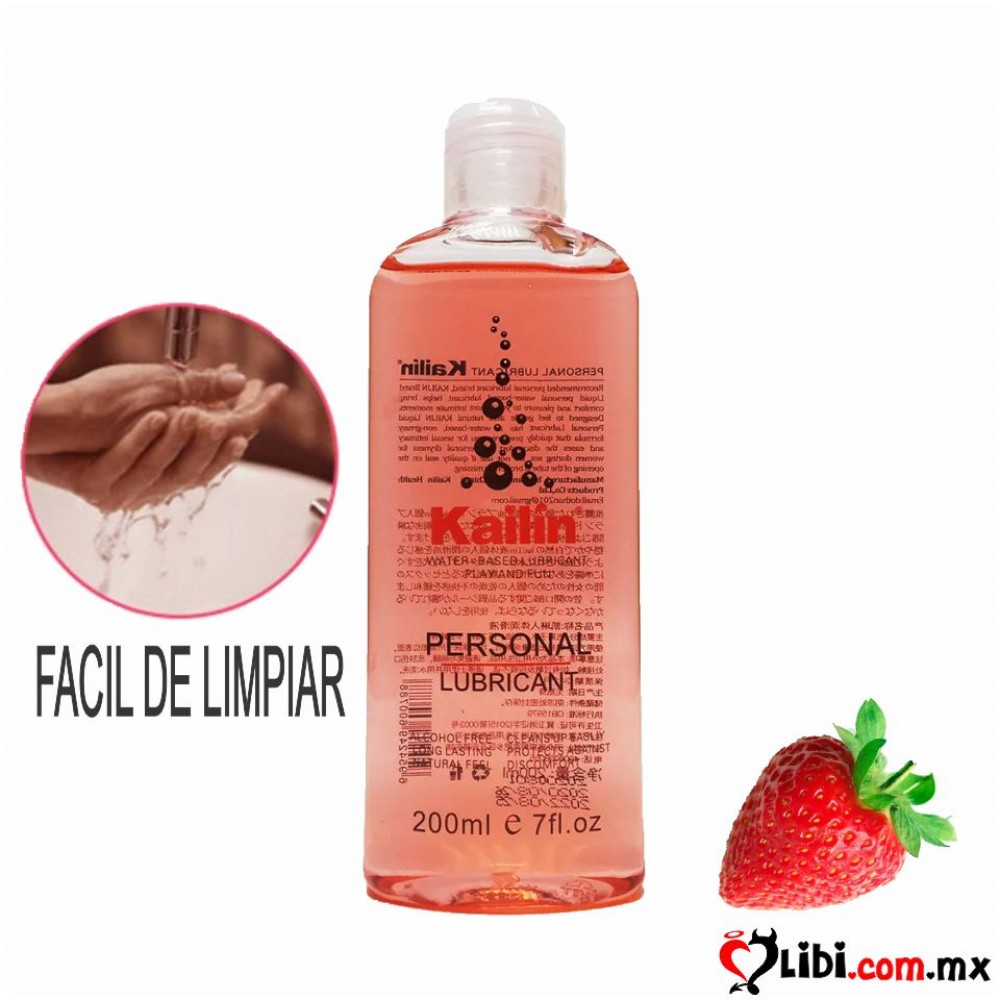 Sexshop Lubricante anal-vaginal grande para parejas olor fresa de 200ML,  lubricación Vaginal cremosa, sexo Anal